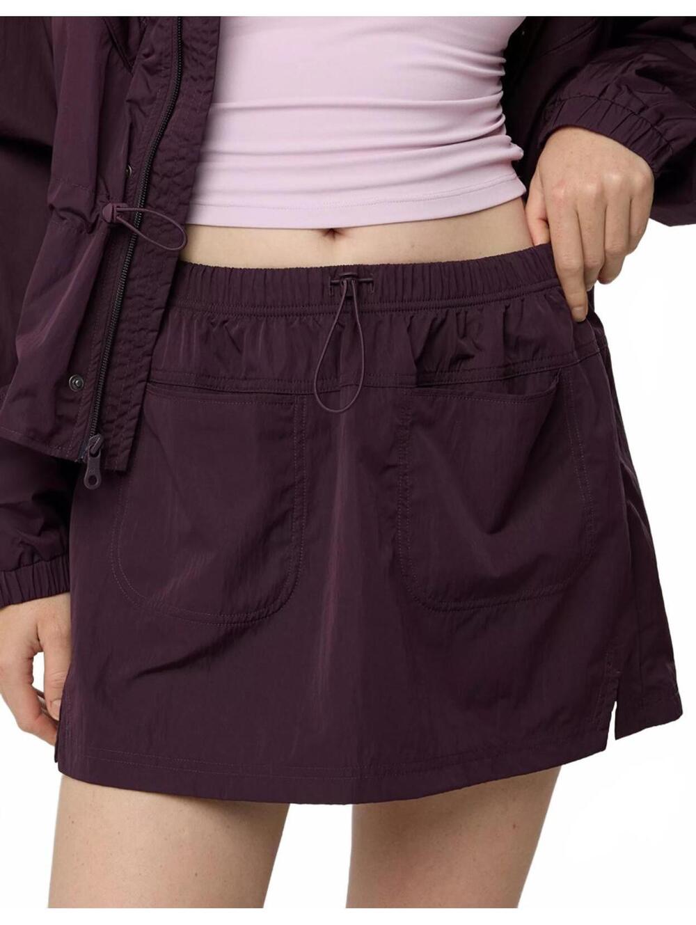 AE OFFLINE By Aerie Hiker Mini Skort American Eagle NWT Cool Berry Small